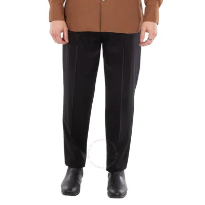 Zegna Ermenegildo  Pleated Mid-rise Wool Trousers In Black