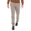 Zegna Ermenegildo  Tailored Cotton Chino Trousers In Brown