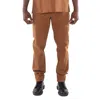 Zegna Ermenegildo  Tailored Cotton Chino Trousers In Brown