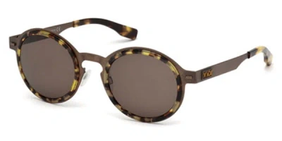 Zegna Ermenegildo  Zc0006 Polarized 38m Occhiali Da Sole Tartarugatishell Per Uomo In Brown