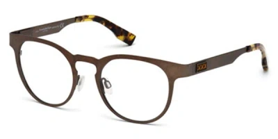 Zegna Ermenegildo  Zc5003 038 Occhiali Da Vista Marroni Per Uomo (solo Montatura) In Black