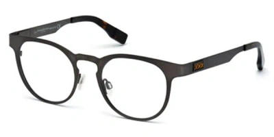 Zegna Ermenegildo  Zc5003 020 Occhiali Da Vista Grigi Per Uomo (solo Montatura) In Black