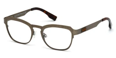 Zegna Ermenegildo  Zc5004 034 Occhiali Da Vista Marroni Per Uomo (solo Montatura) In Gray
