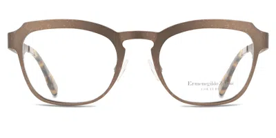 Zegna Ermenegildo  Zc5004 038 Occhiali Da Vista Marroni Per Uomo (solo Montatura) In Gold