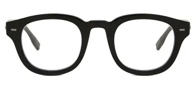 Zegna Ermenegildo  Zc5005 001 Occhiali Da Vista Neri Per Uomo (solo Montatura) In Black