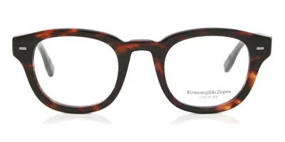 Zegna Ermenegildo  Zc5005 056 Occhiali Da Vista Tartarugatishell Per Uomo (solo Montatura) In Burgundy