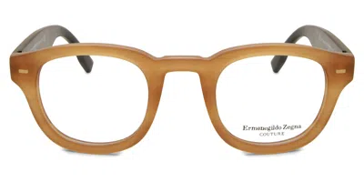 Zegna Ermenegildo  Zc5005 041 Occhiali Da Vista Gialli Per Uomo (solo Montatura) In Brown