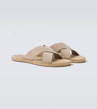 Zegna Espadrille Sandals In Neutral
