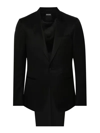 Zegna Evening Suit In Black