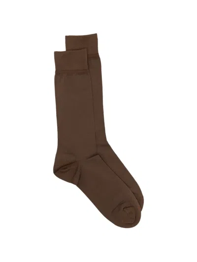 Zegna Everyday Socks In Brown