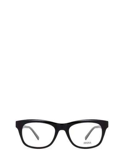 Zegna Eyeglasses In Shiny Black