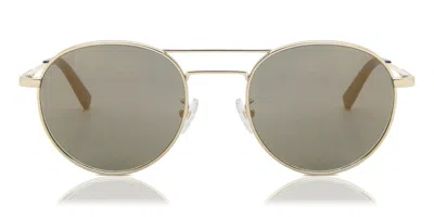 Zegna Ez0089-d Vestibilità Orientale 32c Occhiali Da Sole Oro Per Uomo In Gold