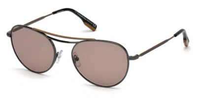 Zegna Ez0103 08e Men's Sunglasses Grey Size 54 In Gray