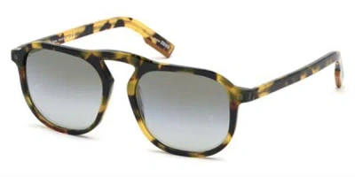 Zegna Ez0115 55c Men's Sunglasses Tortoiseshell Size 55 In Brown