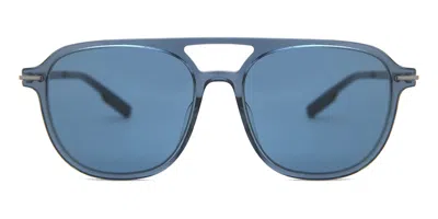 Zegna Ez0191 92v Men's Sunglasses Blue Size 55