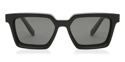 Zegna Ez0214 01a Men's Sunglasses Black Size 54 In Red