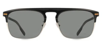 Zegna Ez0216-h 20a Men's Sunglasses Silver Size 56