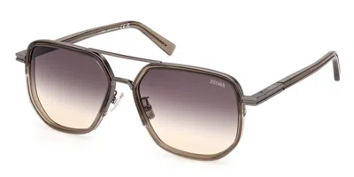 Zegna Ez0232-h 51k Men's Sunglasses Grey Size 59