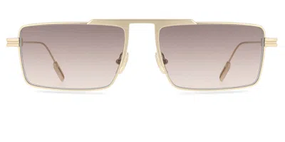 Zegna Ez0233 32k Men's Sunglasses Gold Size 57