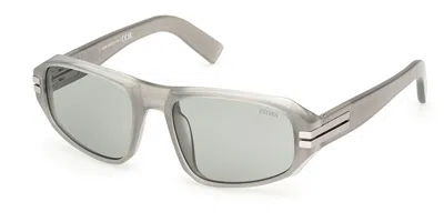 Zegna Ez0262 93n Men's Sunglasses Green Size 58