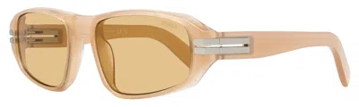 Zegna Ez0262 Lanyard Acetate Sunglasses In Neutral