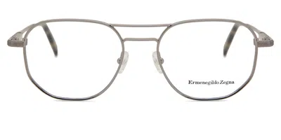 Zegna Ez5117 Men's Glasses, Grey, Size 50 In Gray