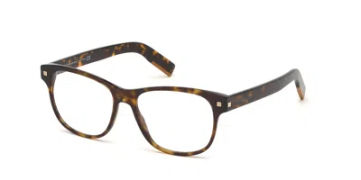Zegna Ez5158 Men's Glasses, Tortoiseshell, Size 54 In Brown