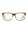 Zegna 5170 Stud-detail Rectangular Glasses In Multi