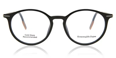 Zegna Ez5171 001 Occhiali Da Vista Neri Per Uomo (solo Montatura) In Black