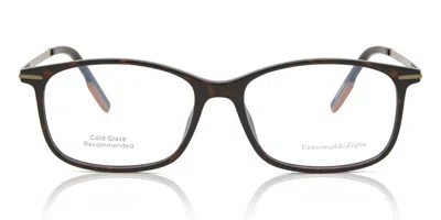 Zegna Ez5172 052 Occhiali Da Vista Tartarugatishell Per Uomo (solo Montatura) In Brown