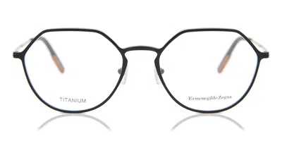 Zegna Ez5180 002 Occhiali Da Vista Neri Per Uomo (solo Montatura) In Black