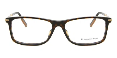 Zegna Ez5185 052 Occhiali Da Vista Tartarugatishell Per Uomo (solo Montatura) In Brown