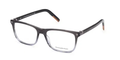 Zegna Ez5187 005 Occhiali Da Vista Neri Per Uomo (solo Montatura) In Pattern