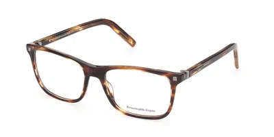 Zegna Ez5187 053 Occhiali Da Vista Tartarugatishell Per Uomo (solo Montatura) In Brown