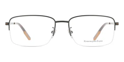 Zegna Ez5190d Asian Fit Men's Glasses, Black, Size 57