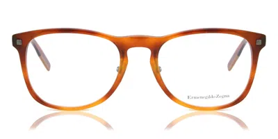Zegna Ez5194 053 Occhiali Da Vista Tartarugatishell Per Uomo (solo Montatura) In Brown