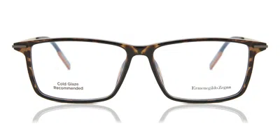 Zegna Ez5204 052 Occhiali Da Vista Tartarugatishell Per Uomo (solo Montatura) In Brown