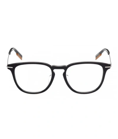 Zegna Ez5224 Round Eyeglasses In Black