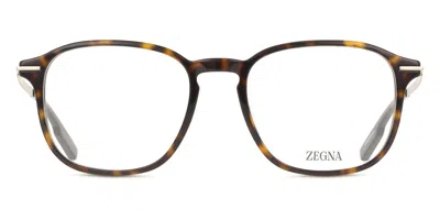 Zegna Ez5229 Men's Glasses, Tortoiseshell, Size 52 In Brown