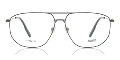 Zegna Ez5242 Men's Glasses, Grey, Size 60 In Gray