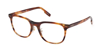 Zegna Ez5248-h Men's Glasses, Tortoiseshell, Size 53 In Brown
