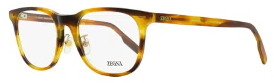 Zegna Ez5248-h Rounded Acetate Eyeglasses In Multi