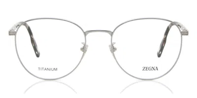 Zegna Ez5252-h Men's Glasses, Silver, Size 52