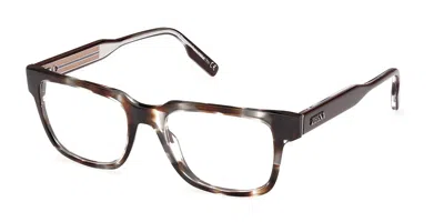 Zegna Ez5260 Men's Glasses, Brown, Size 52
