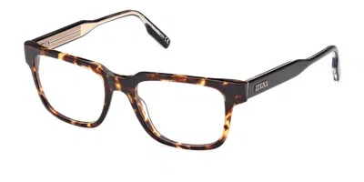 Zegna Ez5260 Men's Glasses, Tortoiseshell, Size 52 In Brown