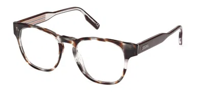 Zegna Ez5261 Men's Glasses, Brown, Size 51