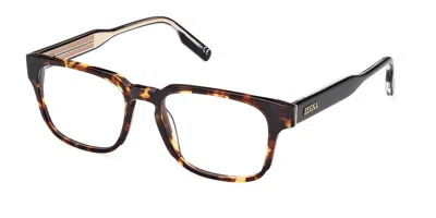 Zegna Ez5262 Men's Glasses, Tortoiseshell, Size 53 In Brown