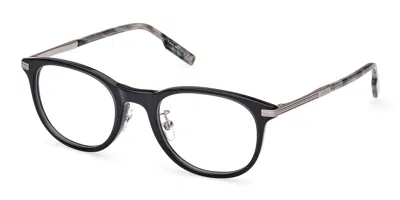 Zegna Ez5264-h Men's Glasses, Grey, Size 52 In Gray