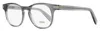 Zegna Ez5268 Keyhole Bridge Oval Eyeglasses In Gray