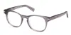 Zegna Ez5268 Keyhole Bridge Oval Eyeglasses In Gray